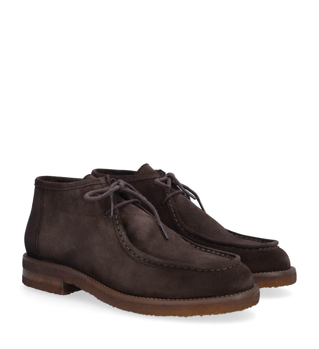 A7025 sko med snøre - T. moro suede 556